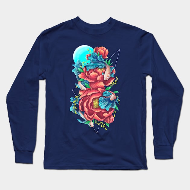 Colors Of The Deep Long Sleeve T-Shirt by opawapo